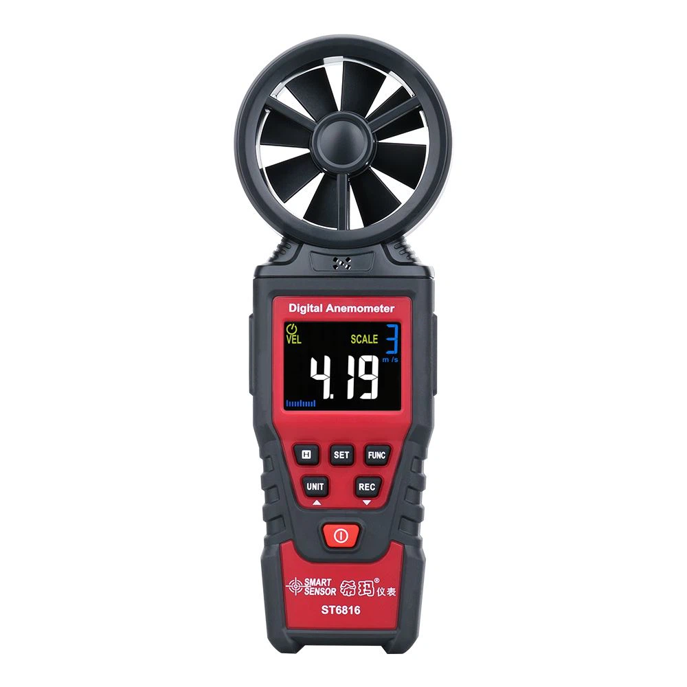 1. Digital Portable Anemometer Thermometer Color LCD