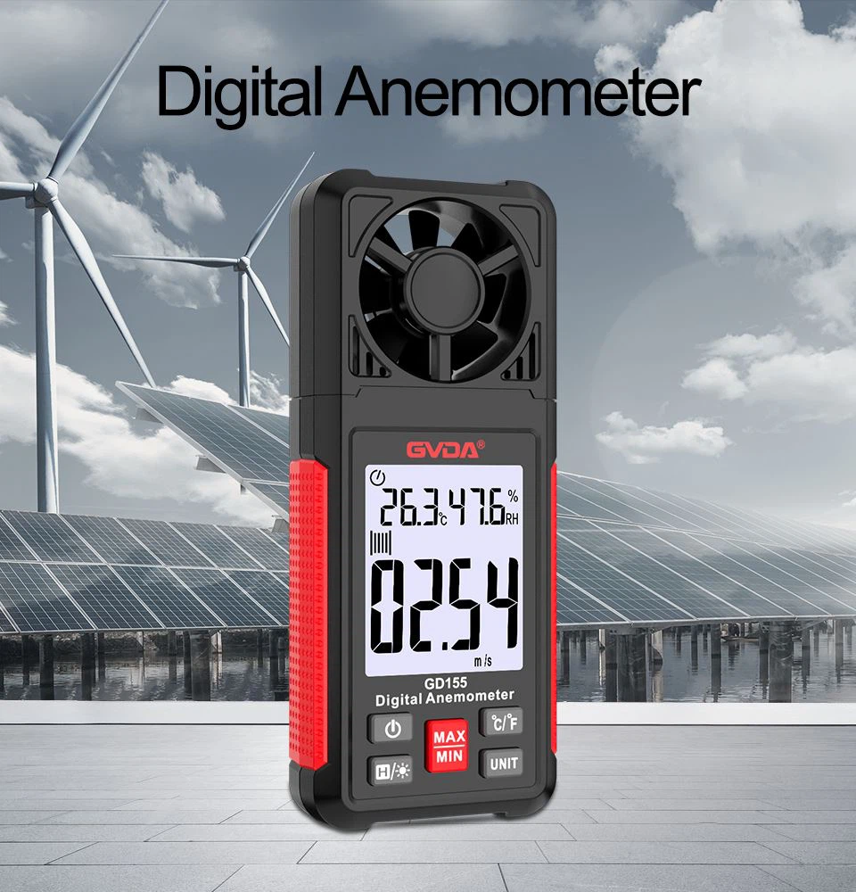 u kunt onze GVDA gebruiken Windsnelheidsmeter meten De windschaal