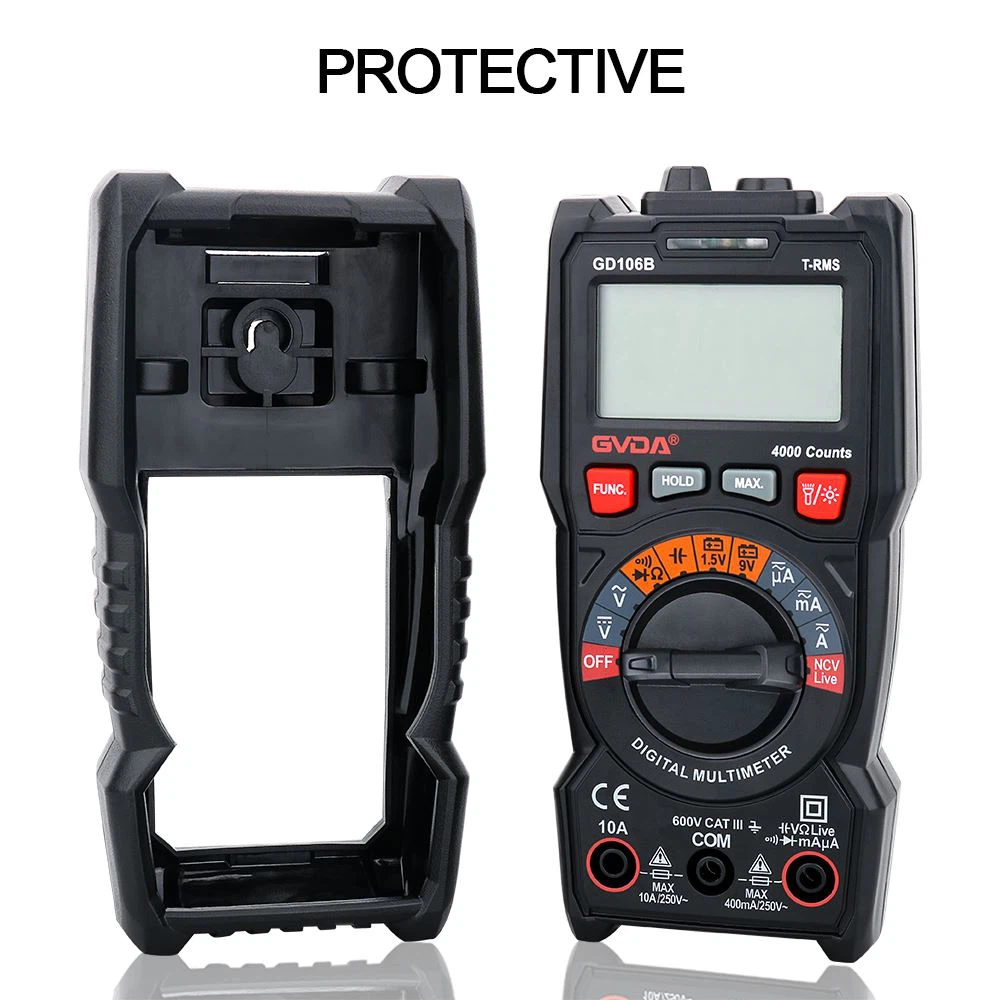 Gelijkstroommeting met digitale multimeter