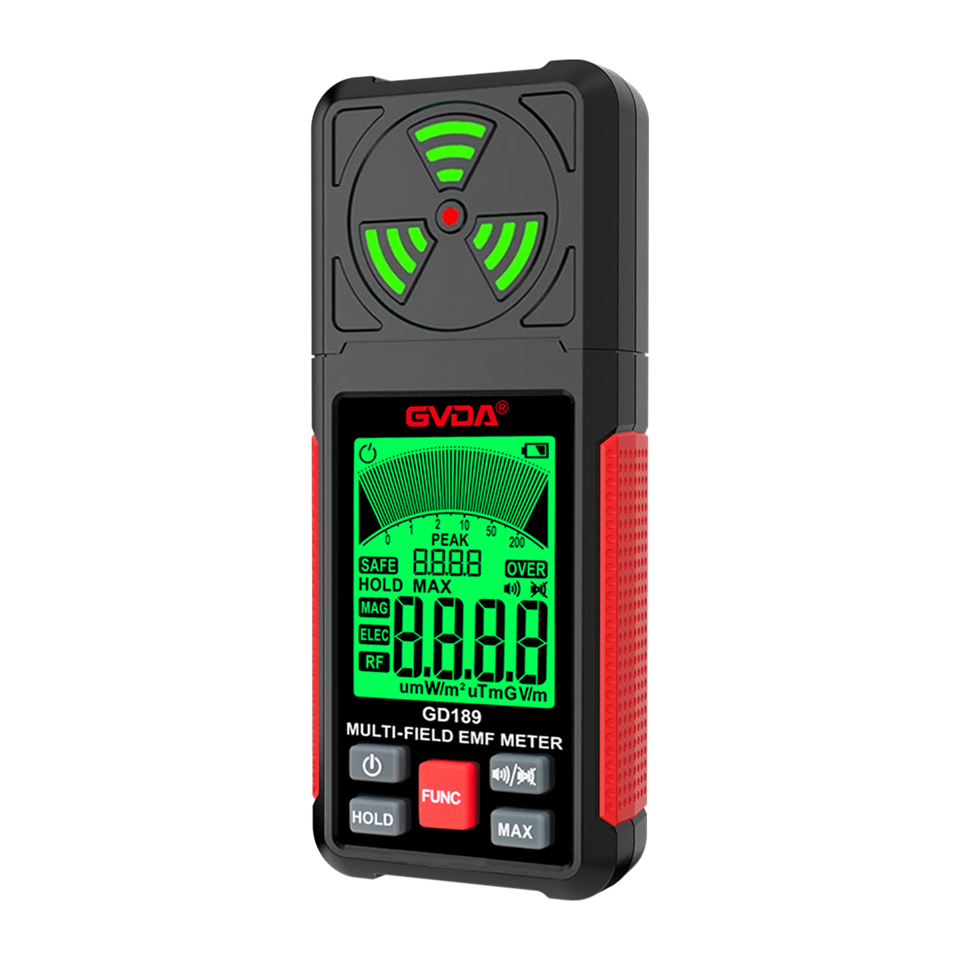 Draagbare 3-in-1 digitale EMF-meter