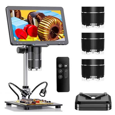 10,1 inch elektronensoldeermicroscoop met 3 lenzen