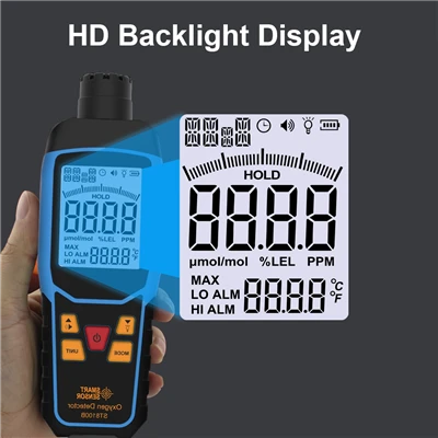 Portable 0~30% Vol Oxygen Gas Detector factory